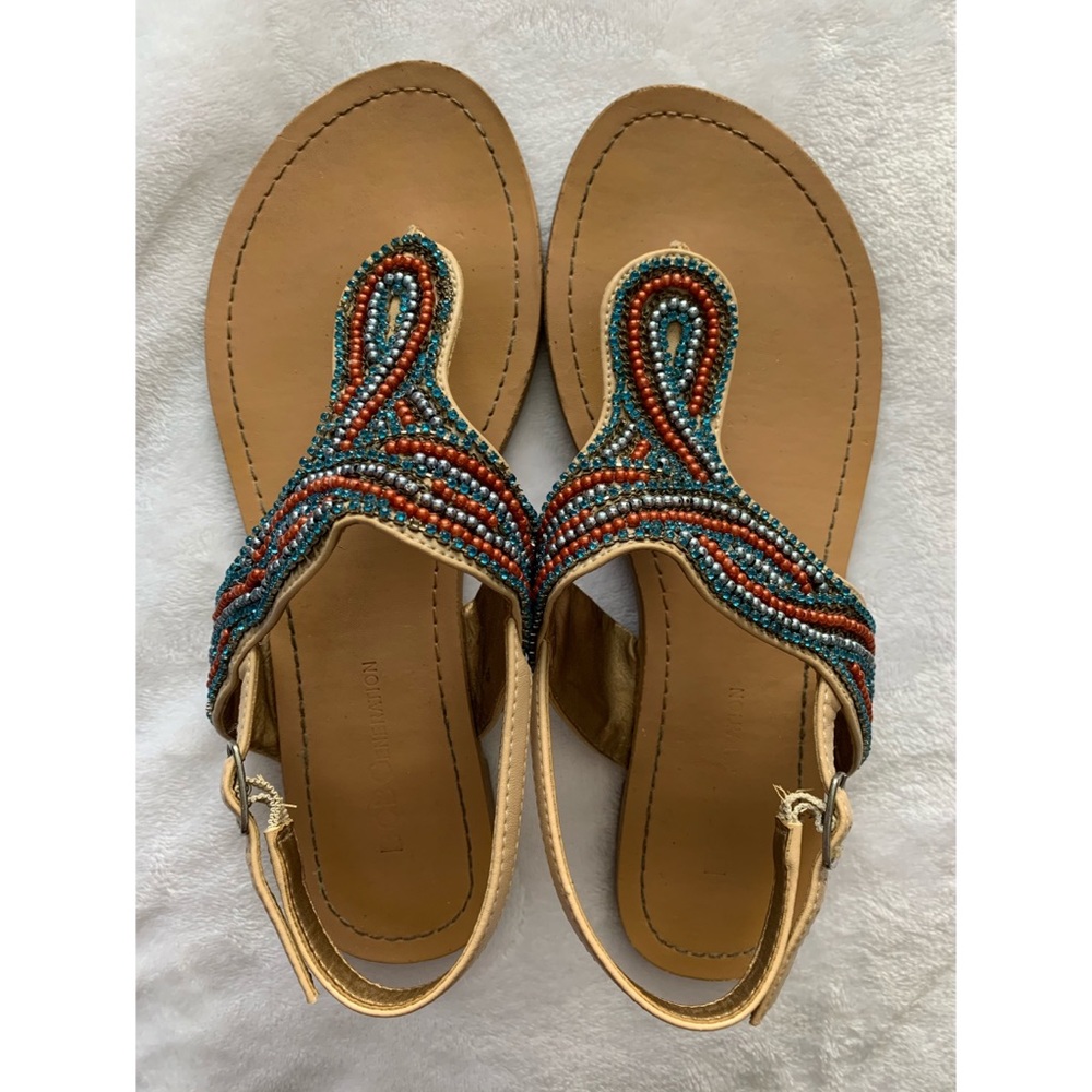 BCBGeneration Beaded Sandals
